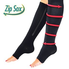 Medias de compresión con cierre 4 pares (calcetín tipo Zip Sox) – AG BOX