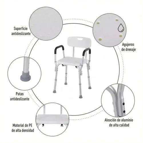 Silla de baño para adultos mayores para ducha en casa Silla de baño para adultos mayores para ducha en casa