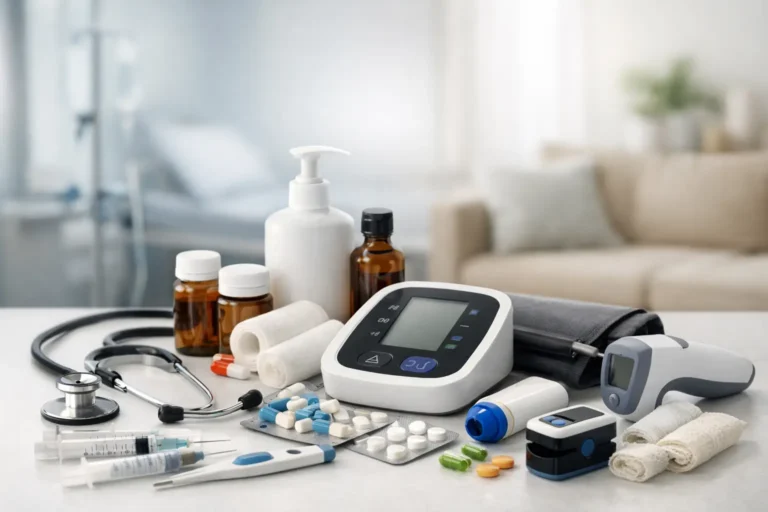 Suministros médicos para clínica y hogar