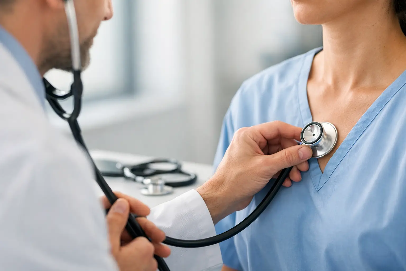 Cómo usar un fonendoscopio médico paso a paso